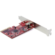 Picture of StarTech.com 1-Port USB 3.2 Gen 2x2 PCIe Card, USB-C 20Gbps SuperSpeed PCI Express 3.0 x4 Controller Card, USB Type-C Adapter Card, Data Only, Windows/macOS/Linux, TAA