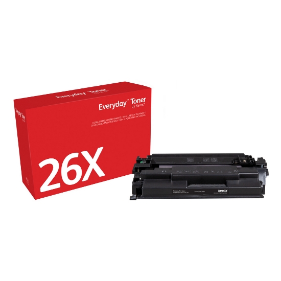 Picture of Everyday ™ Black Toner by Xerox compatible with HP 26X (CF226X), High capacity