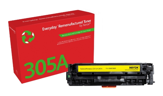 Picture of Everyday ™ Yellow Remanufactured Toner by Xerox compatible with HP 305A (CE412A), Standard capacity