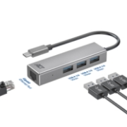 Picture of ACT USB-C hub 3.0, 3x USB-A, Gigabit ethernet
