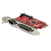 Picture of StarTech.com PCIe Card with Serial and Parallel Port - PCI Express Combo Adapter Card with 1x DB25 Parallel Port & 1x RS232 Serial Port - Expansion/Controller Card - PCIe Printer Card