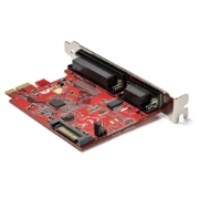 Picture of StarTech.com PCIe Card with Serial and Parallel Port - PCI Express Combo Adapter Card with 1x DB25 Parallel Port & 1x RS232 Serial Port - Expansion/Controller Card - PCIe Printer Card