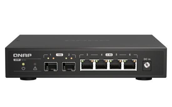 Picture of QNAP QSW-2104-2S network switch Unmanaged 2.5G Ethernet Black