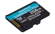 Picture of Kingston Technology Canvas Go! Plus 256GB microSDXC Canvas Go Plus 170R A2 U3 V30 Single Pack w/o ADP