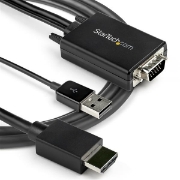 Picture of StarTech.com 2m VGA to HDMI Converter Cable with USB Audio Support & Power - Analog to Digital Video Adapter Cable to connect a VGA PC to HDMI Display - 1080p Male to Male Monitor Cable