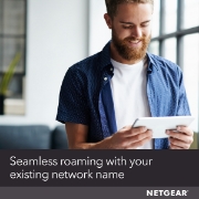 Picture of NETGEAR 4PT AX1800 WIFI MESH EXTENDER Network repeater Black 10, 100, 1000 Mbit/s