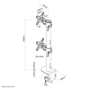 Picture of Neomounts FPMA-D960DVBLACKPLUS Monitor arm 17-49" - vertical installation