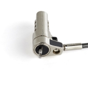 Picture of StarTech.com 6.5' (2m) Laptop Cable Lock - Nano Slot Compatible 4 Digit Combination Security Cable Lock - Serialized Anti-Theft Vinyl Coated Steel Cable Lock for Nano Slot Computer/Device