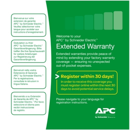 Picture of APC WBEXTWAR3YR-NB-02 warranty/support extension 1 license(s) 3 year(s)