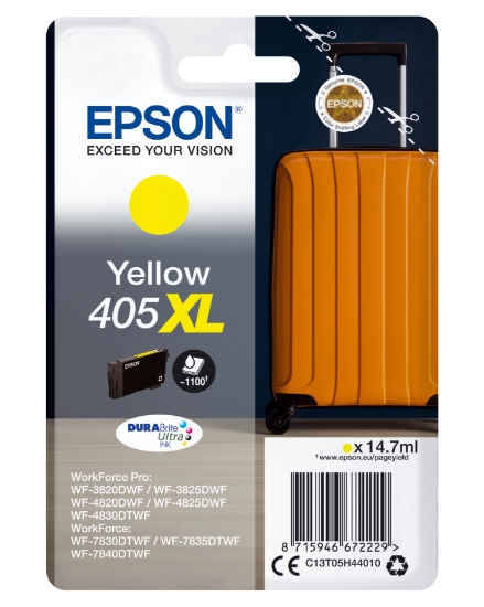 Picture of Epson 405XL DURABrite Ultra Ink ink cartridge 1 pc(s) Original High (XL) Yield Yellow