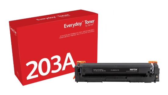Picture of Everyday ™ Black Toner by Xerox compatible with HP 203A (CF540A), Standard capacity