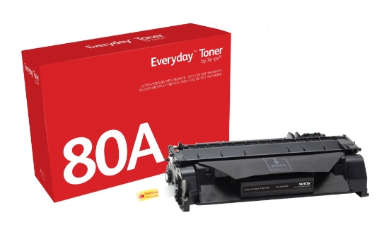 Picture of Everyday ™ Black Toner by Xerox compatible with HP 80A (CF280A), Standard capacity