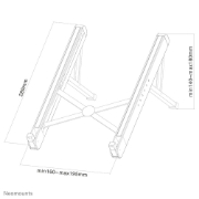 Picture of Neomounts NSLS010 Laptop stand 11-17" - foldable - compact - universal