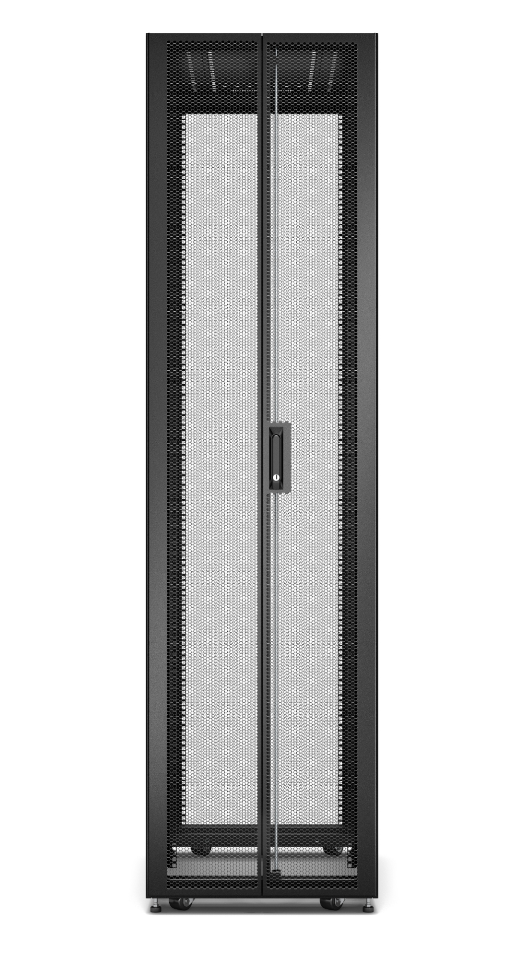 APC Easy Rack, 48U, Black, With Roof, Castors, Feet, 4 Brackets, and ...
