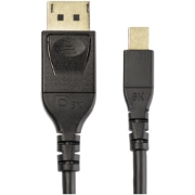 Picture of StarTech.com 6ft (2m) VESA Certified Mini DisplayPort to DisplayPort 1.4 Cable - 8K 60Hz HBR3 HDR - Super UHD mDP to DP 1.4 Cord - Slim (34 AWG) Ultra HD 4K 120Hz - Monitor/Video Cable