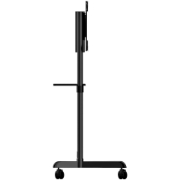 Picture of StarTech.com Mobile TV Cart - Portable Rolling TV Stand for 37-70" VESA Display (154lb/70kg) - TV Stand w/Shelf & Storage Compartment - Rotate/Tilt Display - Universal TV Mount on Wheels