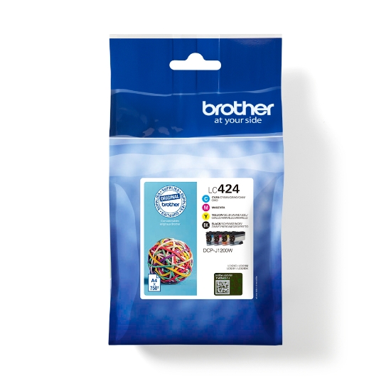 Picture of Brother LC424VAL ink cartridge 4 pc(s) Original Black, Cyan, Magenta, Yellow