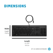Picture of HP 125 Wired Keyboard