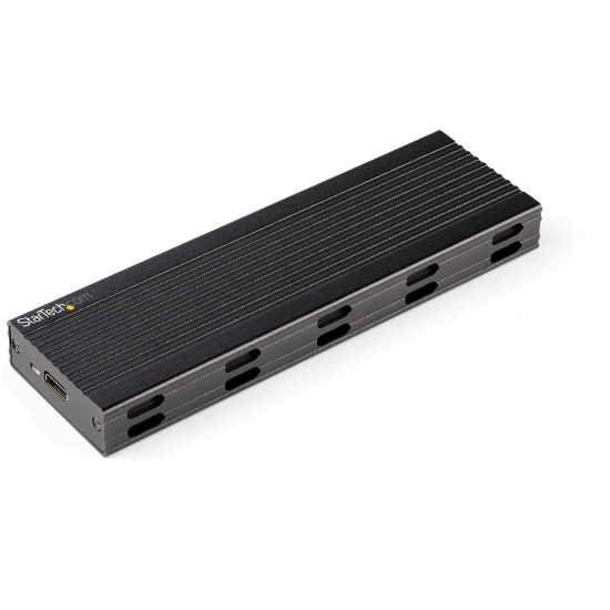 Picture of StarTech.com USB-C 10Gbps to M.2 NVMe or M.2 SATA SSD Enclosure - Portable External M.2 PCIe/SATA NGFF SSD Aluminum Case - USB Type-C & USB-A Host Cables - Supports 2230/2242/2260/2280