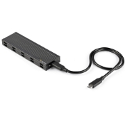 Picture of StarTech.com USB-C 10Gbps to M.2 NVMe or M.2 SATA SSD Enclosure - Portable External M.2 PCIe/SATA NGFF SSD Aluminum Case - USB Type-C & USB-A Host Cables - Supports 2230/2242/2260/2280