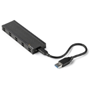 Picture of StarTech.com USB-C 10Gbps to M.2 NVMe or M.2 SATA SSD Enclosure - Portable External M.2 PCIe/SATA NGFF SSD Aluminum Case - USB Type-C & USB-A Host Cables - Supports 2230/2242/2260/2280