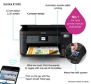 Picture of Epson EcoTank ET-2851 Inkjet A4 5760 x 1440 DPI 33 ppm Wi-Fi