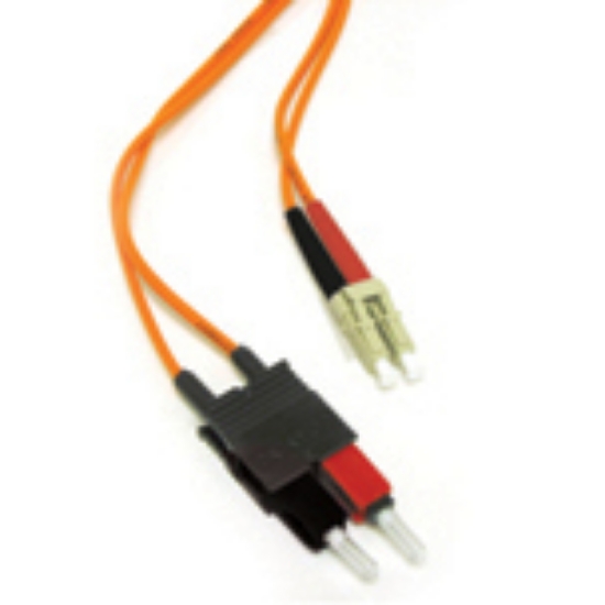 Picture of C2G 2m LC/SC LSZH Duplex 50/125 Multimode Fibre Patch Cable InfiniBand/fibre optic cable Orange