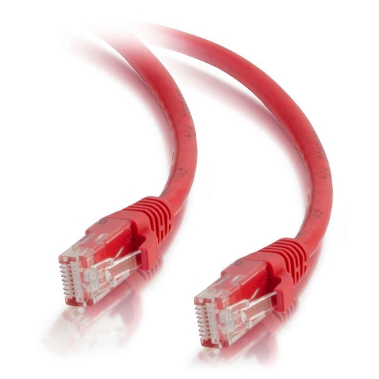 Picture of C2G 1m Cat5e Booted Unshielded (UTP) Network Patch Cable - Red