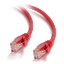 Picture of C2G 1m Cat5e Booted Unshielded (UTP) Network Patch Cable - Red