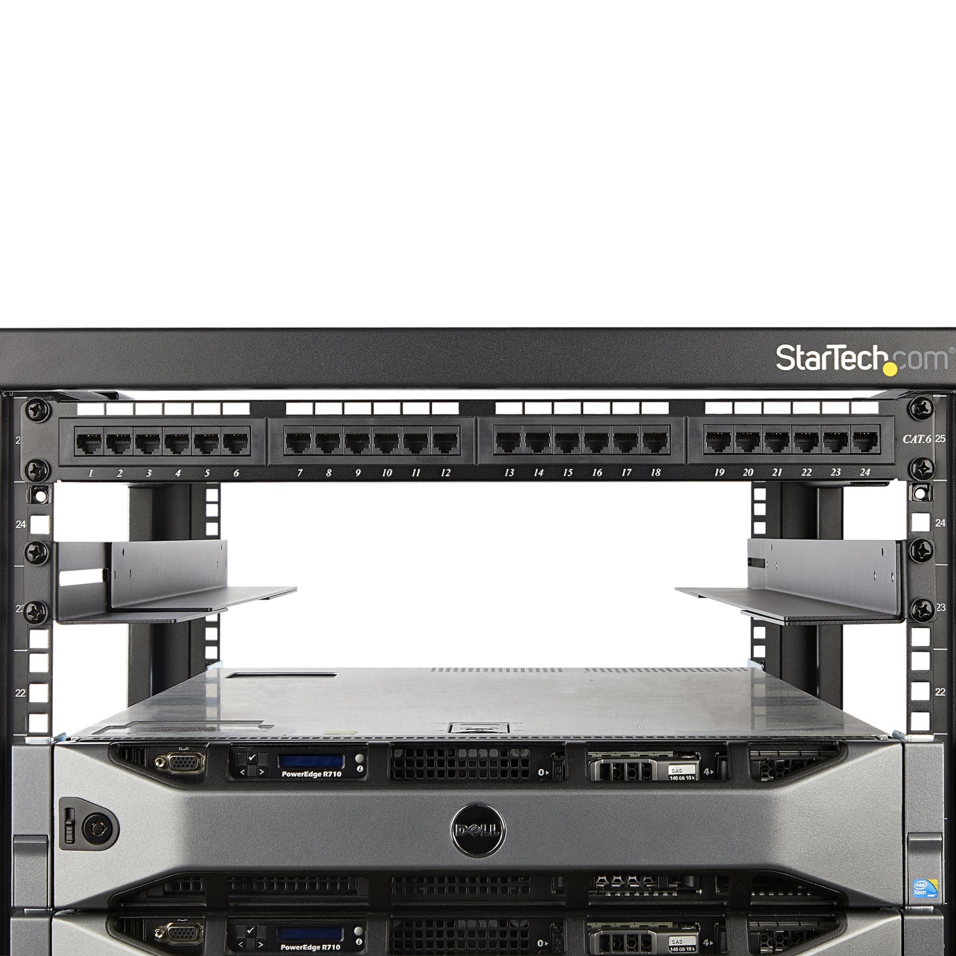 StarTech.com 1U 19 inch Server Rack Rails - 24-36 inch Adjustable Depth ...