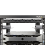 Picture of StarTech.com 1U 19 inch Server Rack Rails - 24-36 inch Adjustable Depth - Universal 4 Post Rack Mount Rails - Network Equipment/Server/UPS Mounting Rail Kit HPE ProLiant Dell PowerEdge