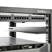 Picture of StarTech.com 1U 19 inch Server Rack Rails - 24-36 inch Adjustable Depth - Universal 4 Post Rack Mount Rails - Network Equipment/Server/UPS Mounting Rail Kit HPE ProLiant Dell PowerEdge