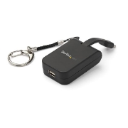 Picture of StarTech.com Compact USB C to Mini DisplayPort Adapter - 8K 60Hz/4K USB-C to mDP 1.4 Video Converter w/Keychain Ring - USB Type-C DP Alt Mode (HBR3 HDR DSC) to mDP Monitor - TB3 Compatible