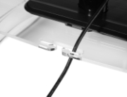 Picture of BakkerElkhuizen Q-riser 110 61 cm (24") Desk Transparent