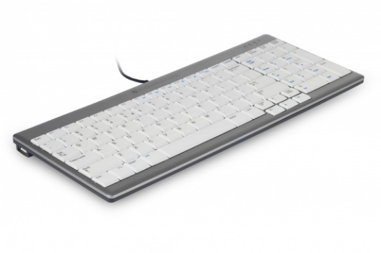 Picture of BakkerElkhuizen UltraBoard 960 keyboard Office USB AZERTY Belgian Light grey, White