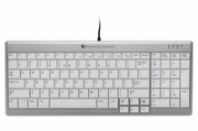 Picture of BakkerElkhuizen UltraBoard 960 keyboard Office USB AZERTY Belgian Light grey, White