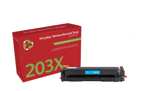 Picture of Everyday ™ Cyan Remanufactured Toner by Xerox compatible with HP 203X (CF541X), High capacity