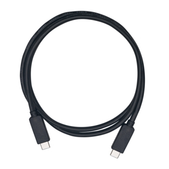 Picture of QNAP USB3.1 GEN2 10G 1.0M TYPE-C TO TYPE-C CABLE USB cable USB 3.2 Gen 2 (3.1 Gen 2) 1 m USB C Black