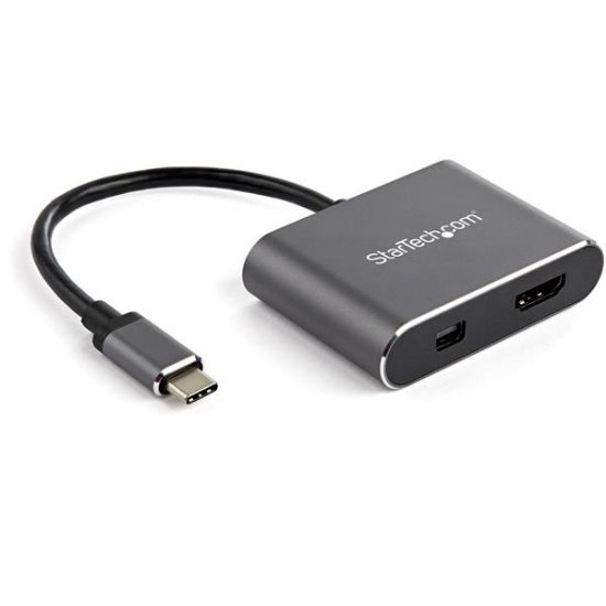 Afbeeldingen van StarTech.com USB-C multiport video adapter HDMI of mini DisplayPort 4K 60Hz