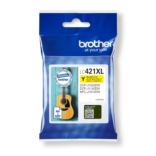 Picture of Brother LC421XLY ink cartridge 1 pc(s) Original Yellow