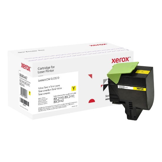 Picture of Everyday ™ Yellow Toner by Xerox compatible with Lexmark 80C2HY0/80C2HYE/80C0H40, High capacity