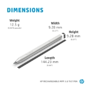 Picture of HP Rechargeable MPP 2.0 Tilt Pen (Silver)