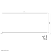 Picture of Neomounts NS-GLSPROTECT160 Safety screen with tempered glass - w 158 cm