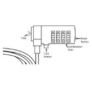 Picture of ACT Laptop Lock with number combination