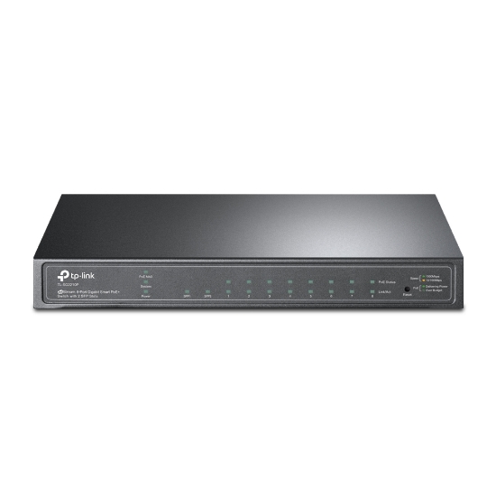 Picture of TP-Link JetStream 8-Port Gigabit Smart PoE+ Switch with 2 SFP Slots
