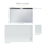 Picture of StarTech.com Laptop Privacy Screen for 13 inch MacBook Pro & MacBook Air - Magnetic Removable Security Filter - Blue Light Reducing Screen Protector 16:10 - Matte/Glossy - +/-30 Degree