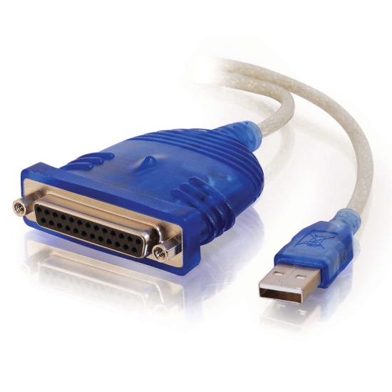 Picture of C2G USB 1284 DB25 Parallel Printer Adapter interface cards/adapter
