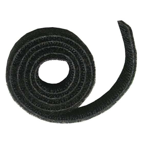 Picture of C2G 7.6m Hook and Loop Cable Wrap cable clamp Black