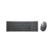 Picture of DELL KM7120W keyboard Mouse included Office RF Wireless + Bluetooth AZERTY Belgian Grey, Titanium