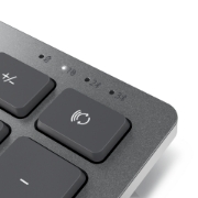 Picture of DELL KM7120W keyboard Mouse included Office RF Wireless + Bluetooth AZERTY Belgian Grey, Titanium